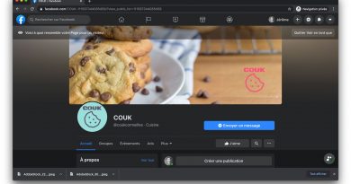 Aperçu de la page Facebook « COUK »